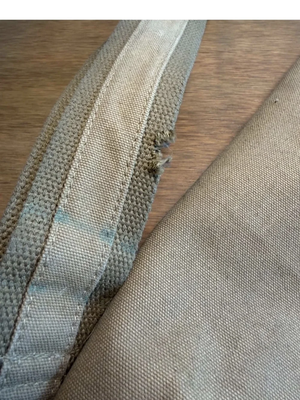 VTG 90s Banana Republic Flap Crossbody Messenger Bag Tan Brown Canvas Leather